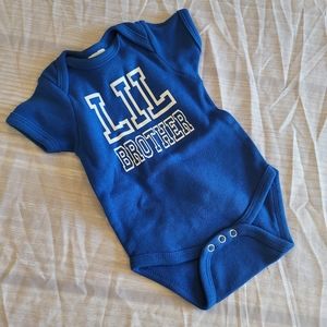 Blue brother onsie 0-3 month